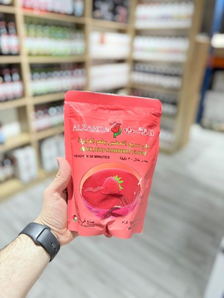 جلي بنكهة الفراولة