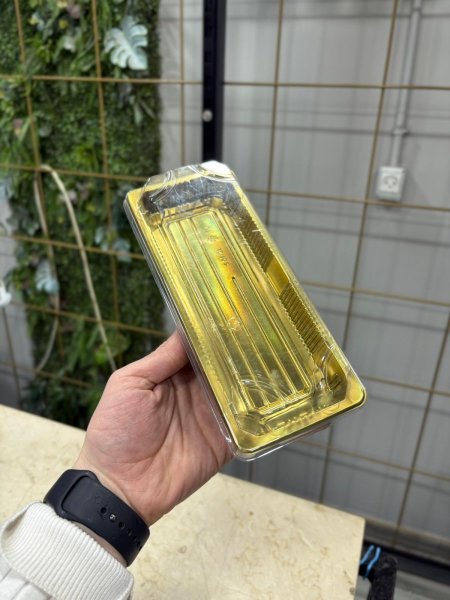 صحن بلاستيك مستطيل وسط