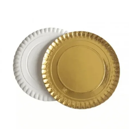 صحون كيك ذهبي خفيف